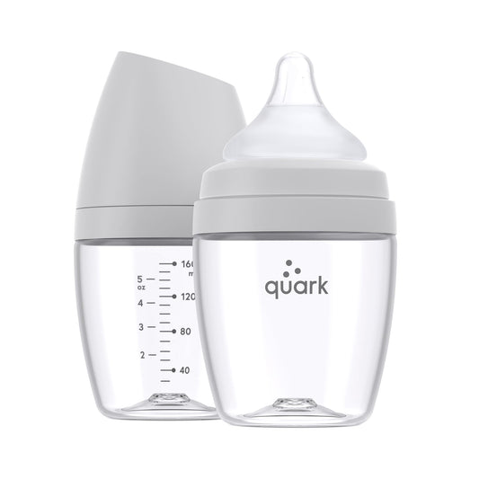 Biberón Quark Azul con Tetina Anticólicos RealFeel para Recién Nacidos