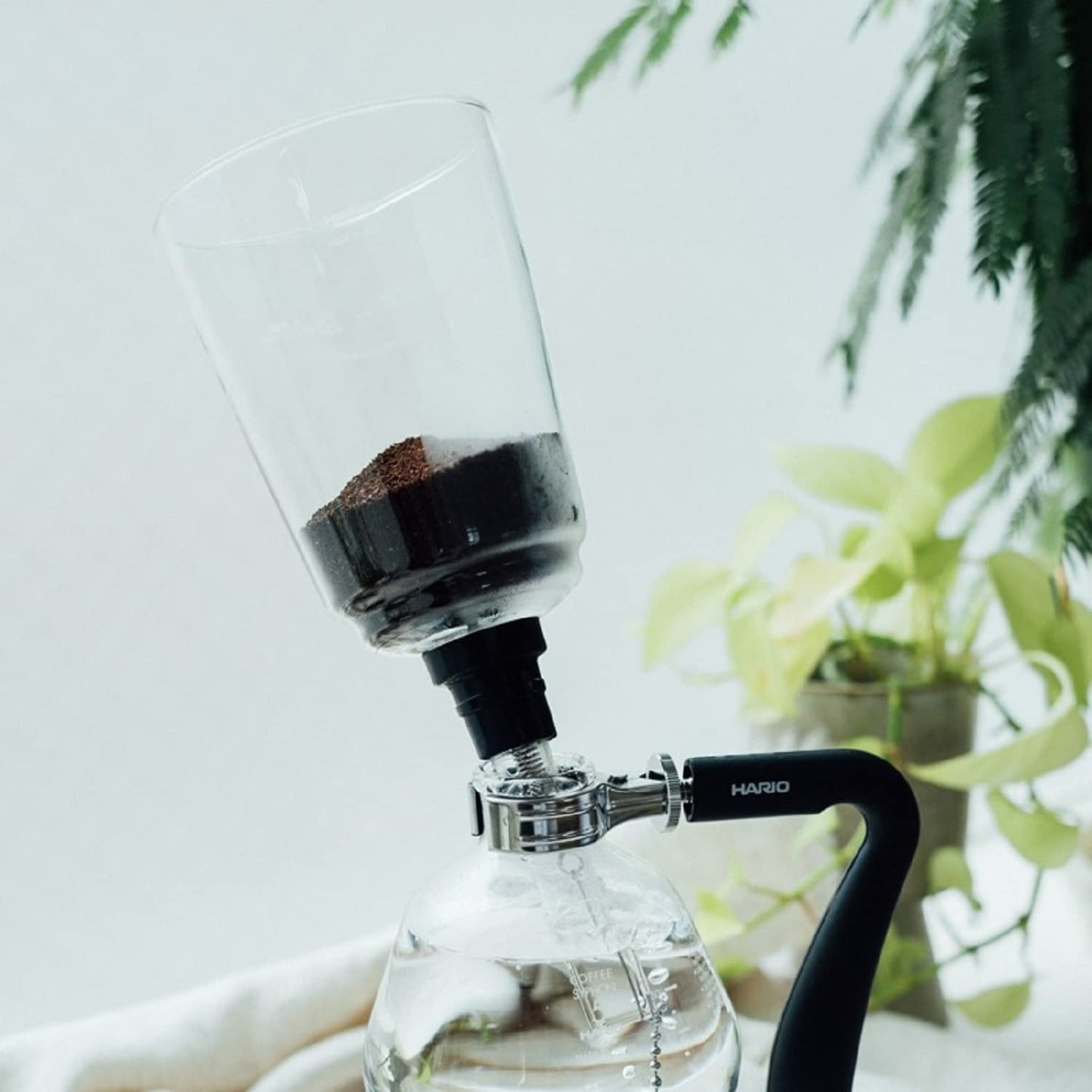 Hario NXAR-5 Coffee Siphon Next - Goteo de café para 5 personas, color negro
