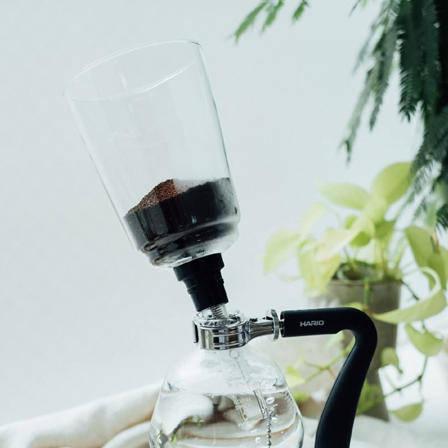 Hario NXAR-5 Coffee Siphon Next - Goteo de café para 5 personas, color negro