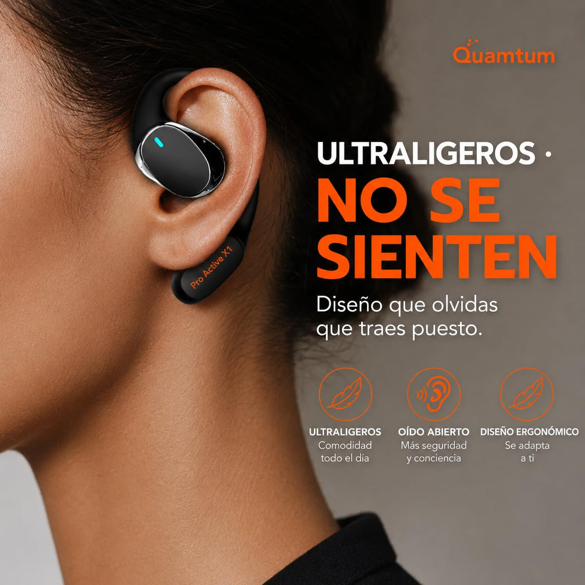 Audífonos Inalámbricos QUAMTUM Pro Active X1 Bluetooth 5.3