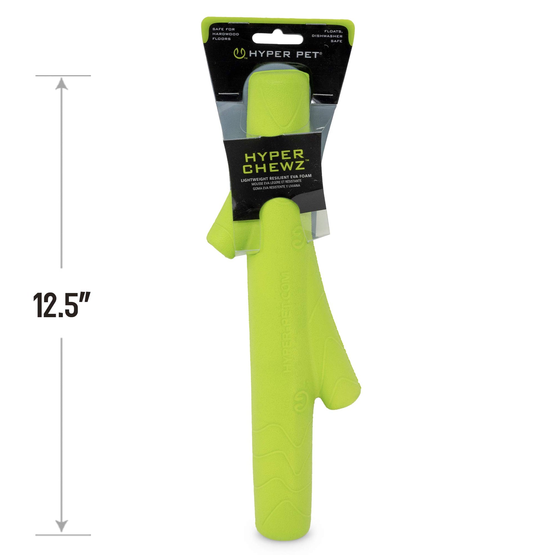 Hyper Pet Chewz juguetes para perros grandes (pelota de perro, hueso de perro y perro Stick perro masticar) [ligero, resistente espuma EVA juguete para perro es seguro en los dientes, fácil de limpiar, y flota en el agua para juego interactivo], verde, ta
