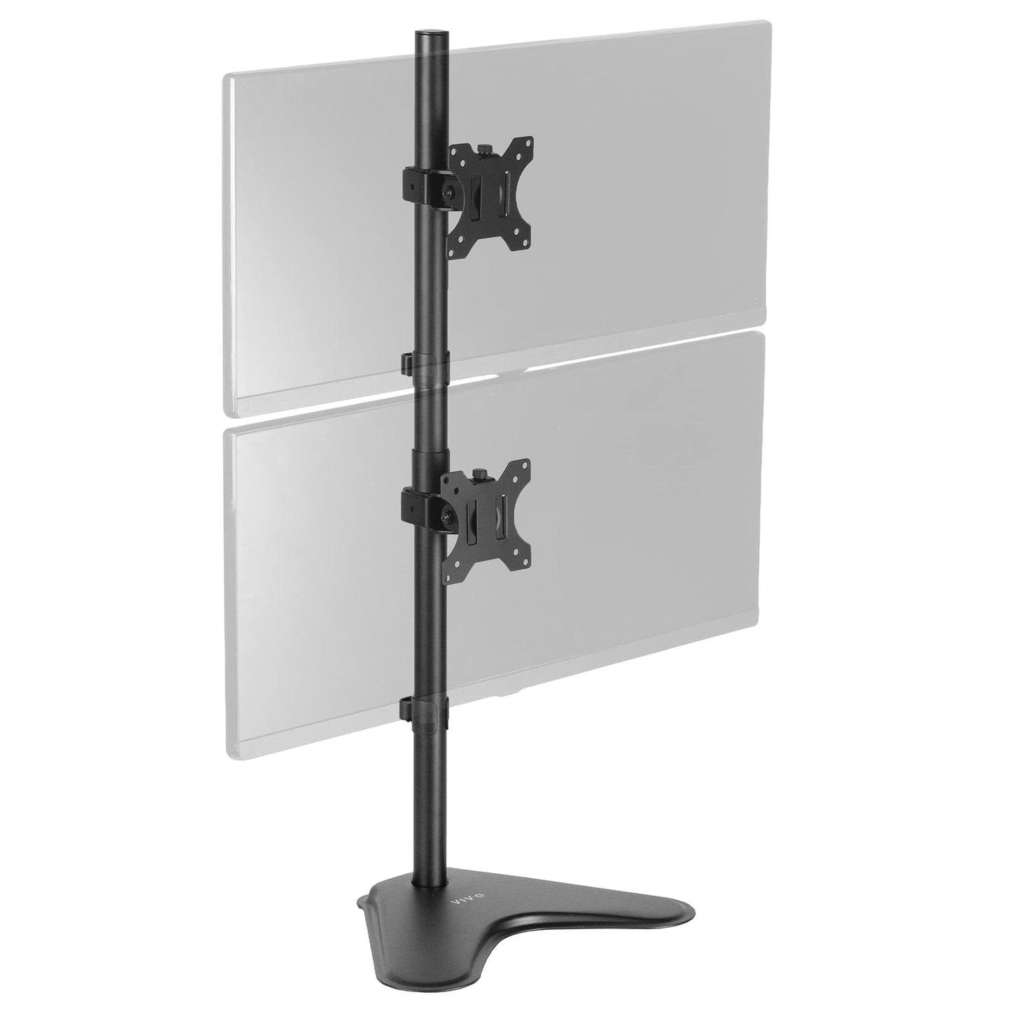Soporte de Escritorio VIVO Negro con Soporte Dual para Monitor LCD