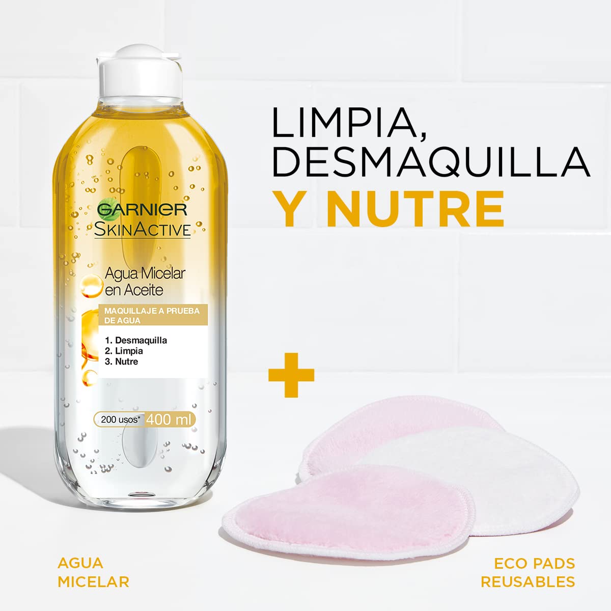 Garnier Skin Active Kit Micelar Todo en 1 y Bifásica 400ml, 869 grams, 800 mililitro