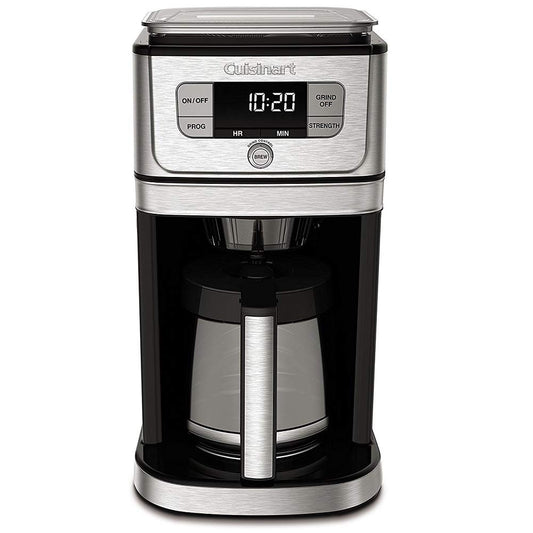 Cuisinart Cafetera con Molino Integrado, Plata, 12 Tazas