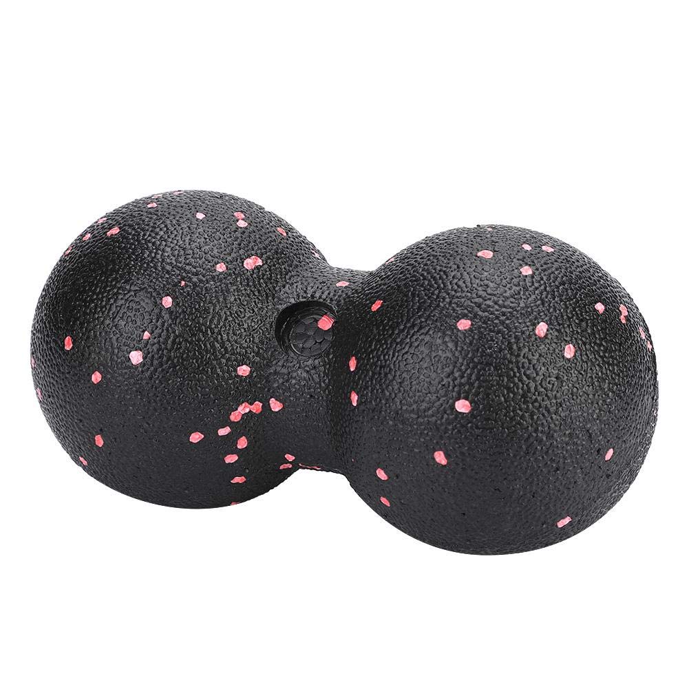 Pelota Masaje Miofascial Doble EPP Negra Terapia Muscular Pilates Yoga 16x8cm