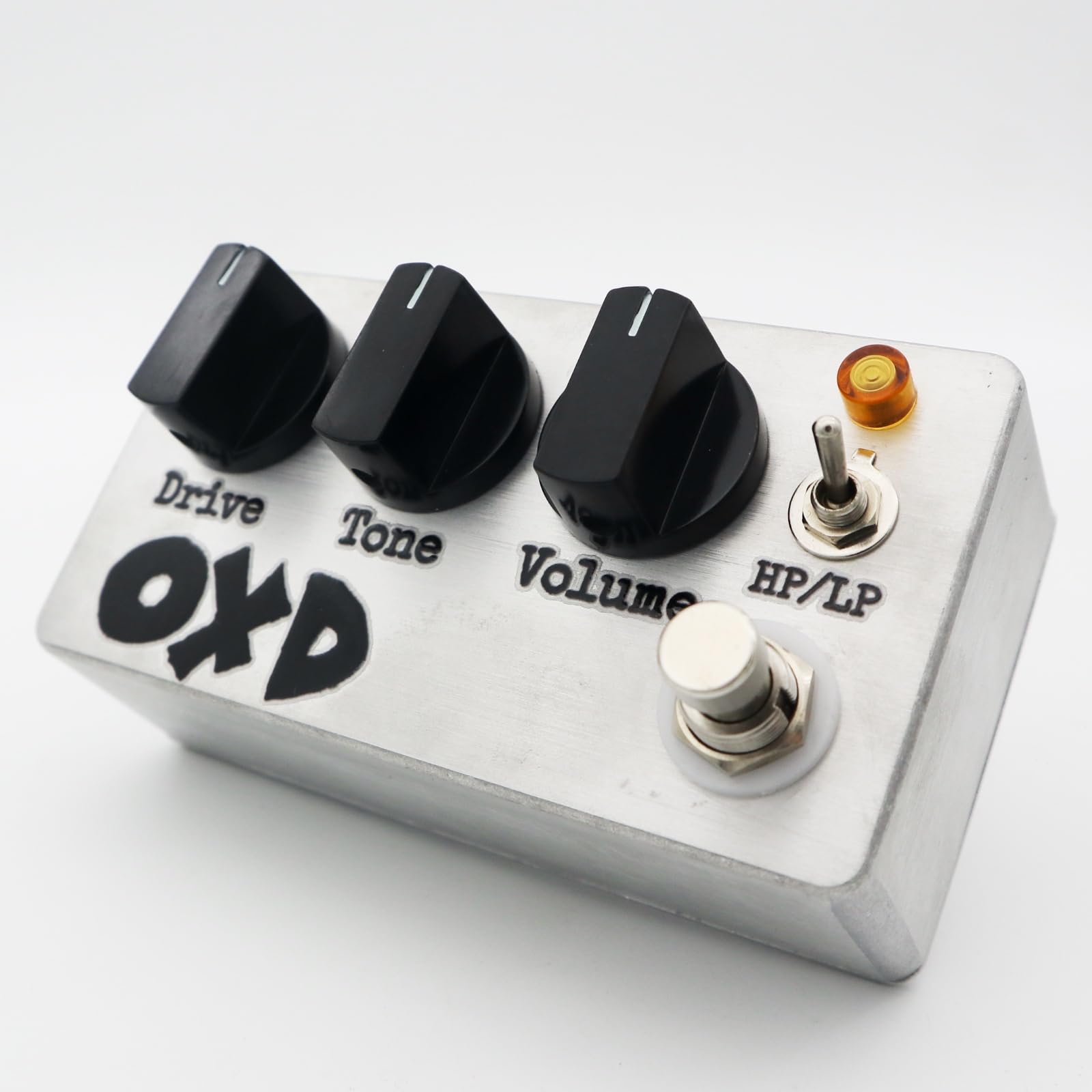 Pedal Overdrive Hecho a Mano Brillante y Plano para Guitarra Eléctrica
