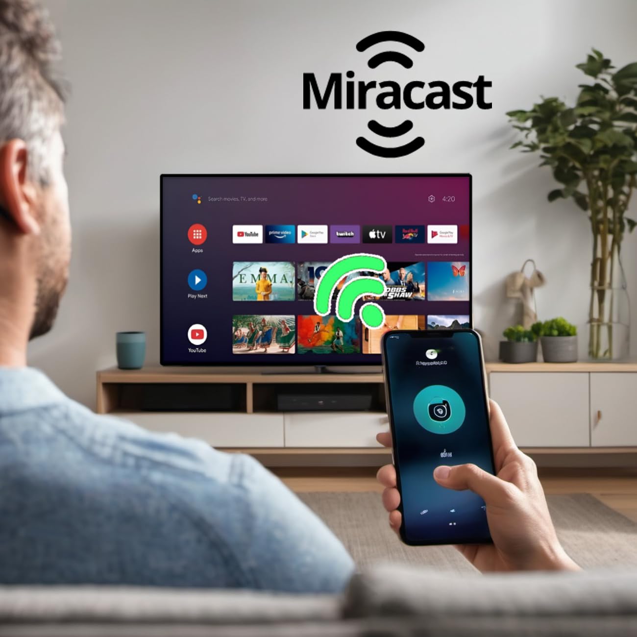 Q-touch - Smart TV Android 32" HD - Pantalla LED, WiFi, Netflix, Youtube