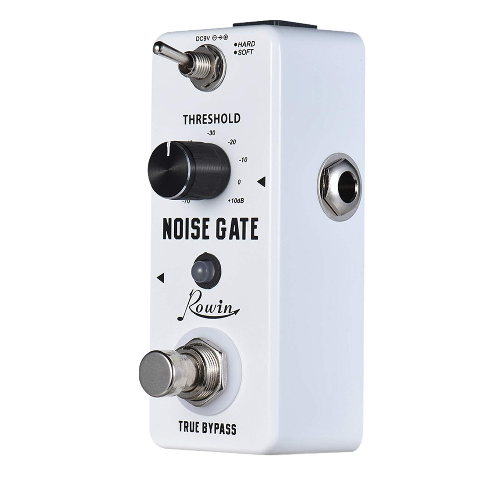 Genérico Pedal de Efectos de Guitarra con reducción de Ruido Noise Gate, 2 Modos, Carcasa de aleación de Aluminio, Bypass Real