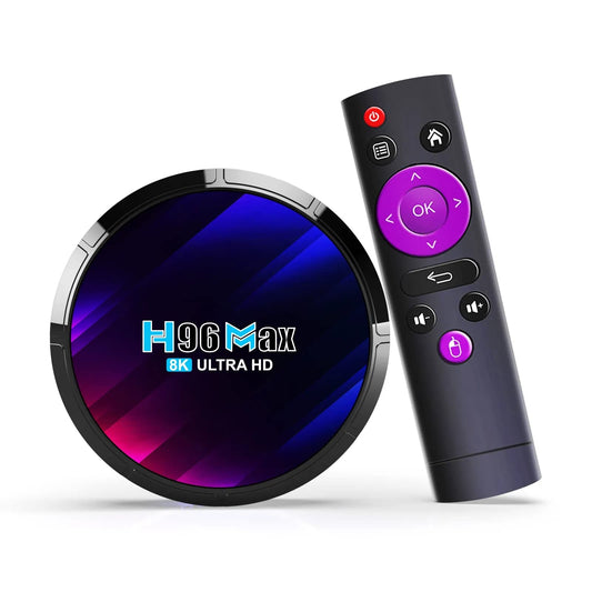Android 13.0 TV Box,H96 MAX DDR4 4GB RAM 32GB ROM RK3528 Quad-Core 64bit WiFi6 Dual 2.4G/5.8G WiFi BT5.0 8K HDR10+ Ultra HD USB3.0 Smart Home Player