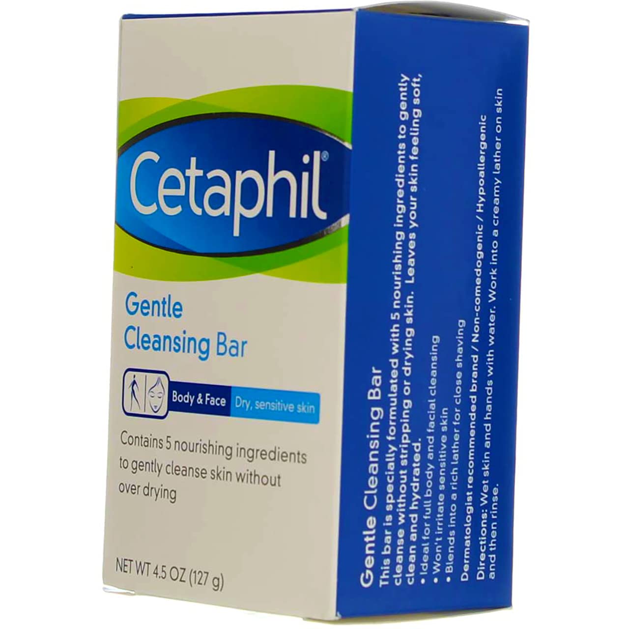 Cetaphil Gentle Cleansing Bar For Dry And Sensitive Skin, 4.5 oz by Cetaphil