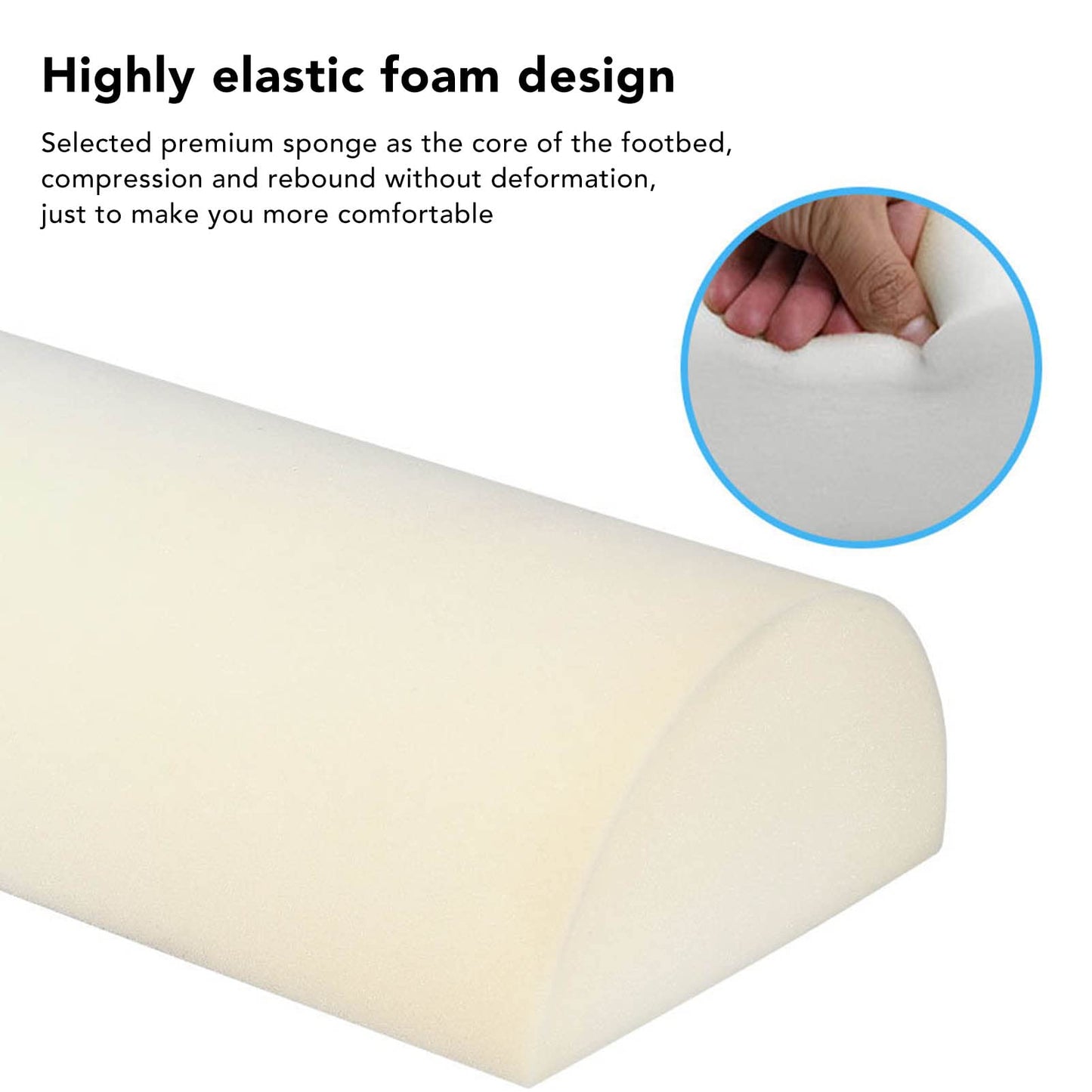 Almohada de Apoyo Semicircular para Piernas y Espalda para Dormir