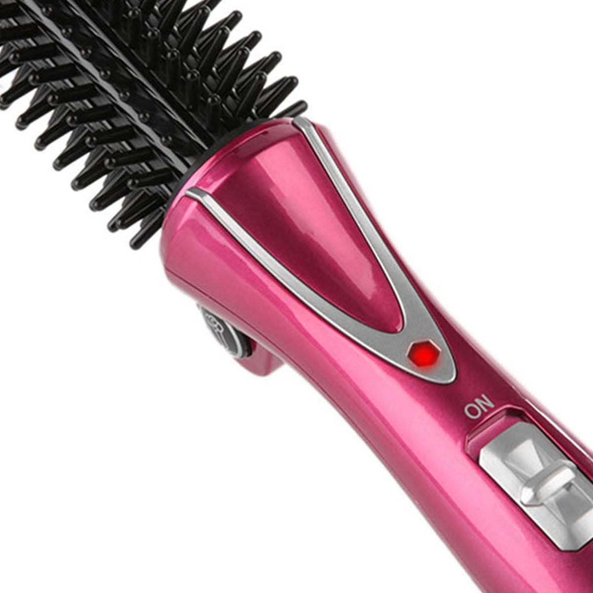 Cepillo Rizador Eléctrico Tourmalina Cerámica Plegable Anti-escala para el Cabello Mini Peine de Viaje
