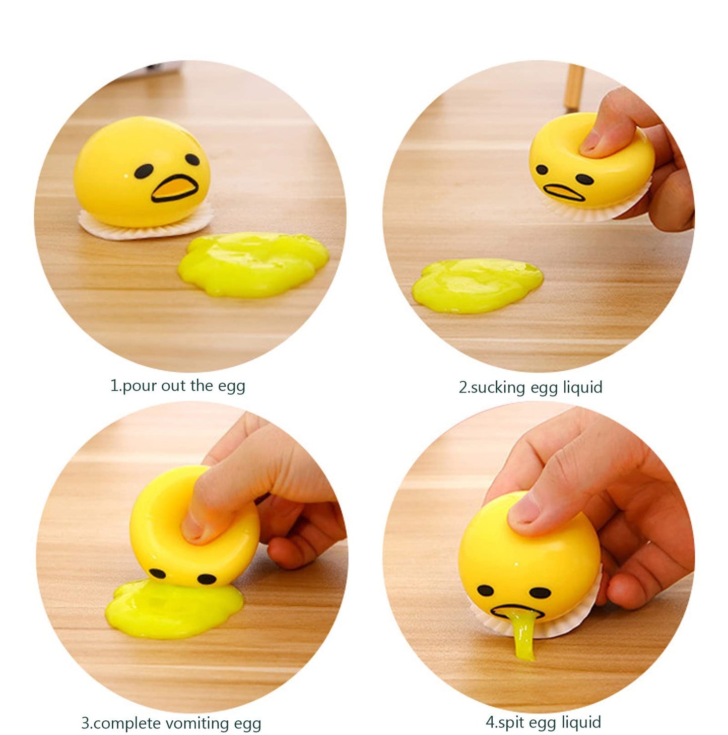 Bola de yema de huevo de vómito, divertido juguete de mordaza para niños, juguetes de tina de estrés con slime, novedad familiar, regalos divertidos, juguetes de agua divertidos de verano para niños