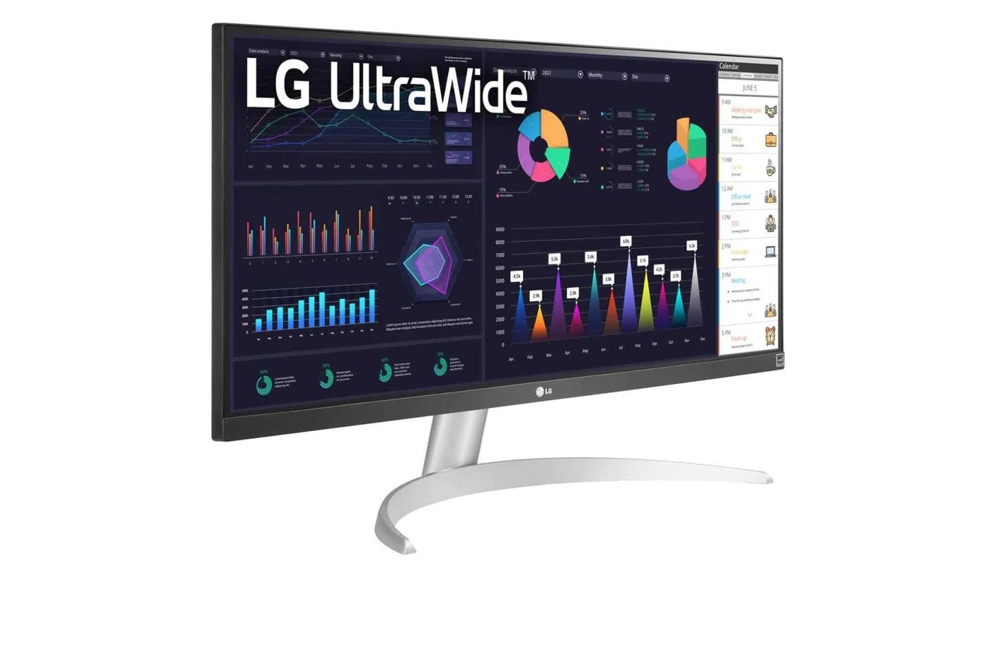 LG - Monitor IPS 29WQ600-W de 29 pulgadas y 21:9 UltraWide Full HD de 100 Hz, diseño prácticamente sin bordes en 3 lados