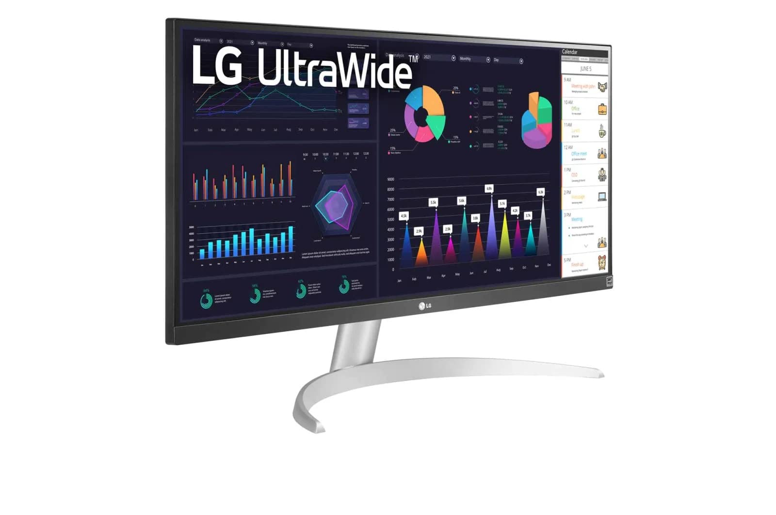 LG - Monitor IPS 29WQ600-W de 29 pulgadas y 21:9 UltraWide Full HD de 100 Hz, diseño prácticamente sin bordes en 3 lados