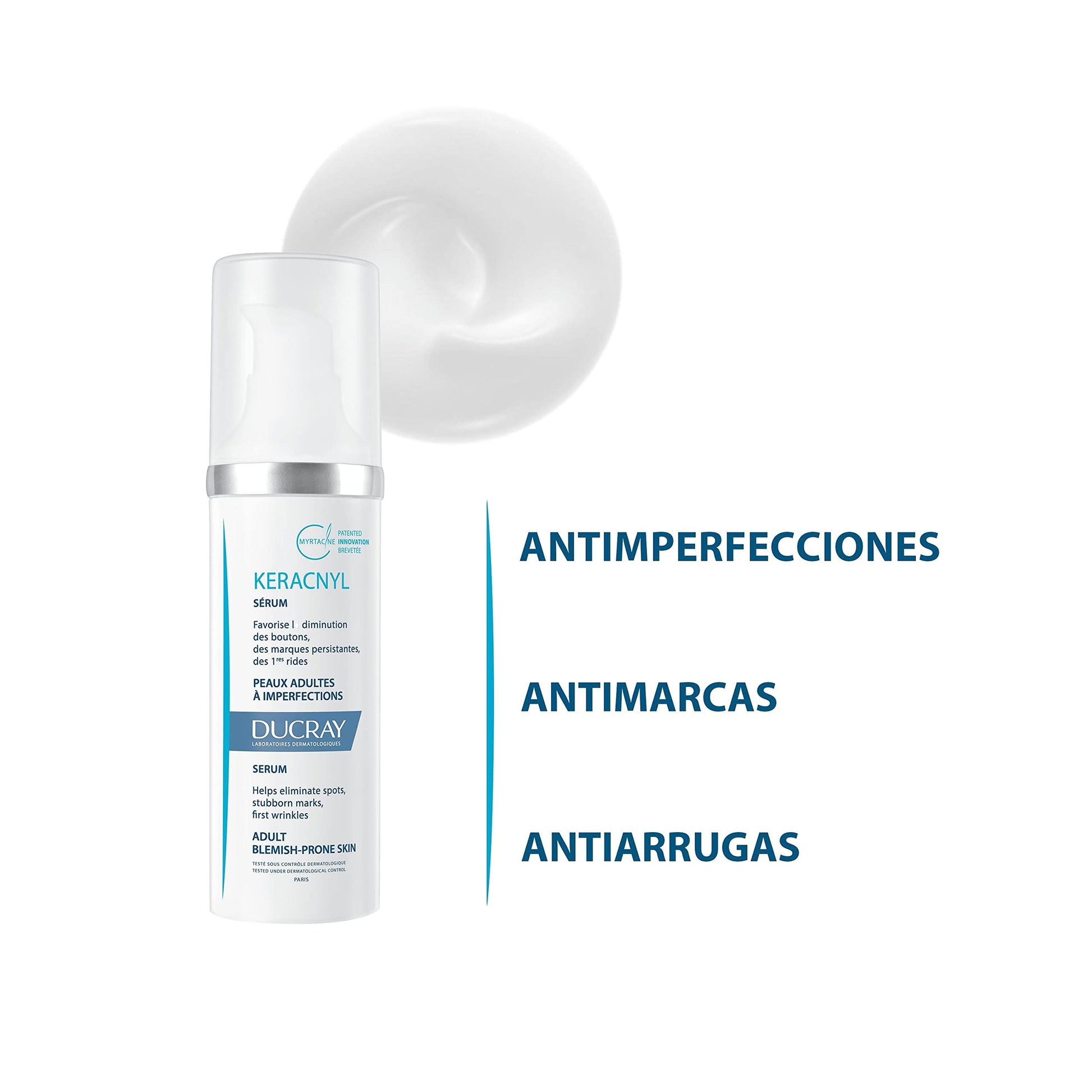 Ducray Keracnyl Sérum Antiimperfecciones Piel con Acné, 30ml