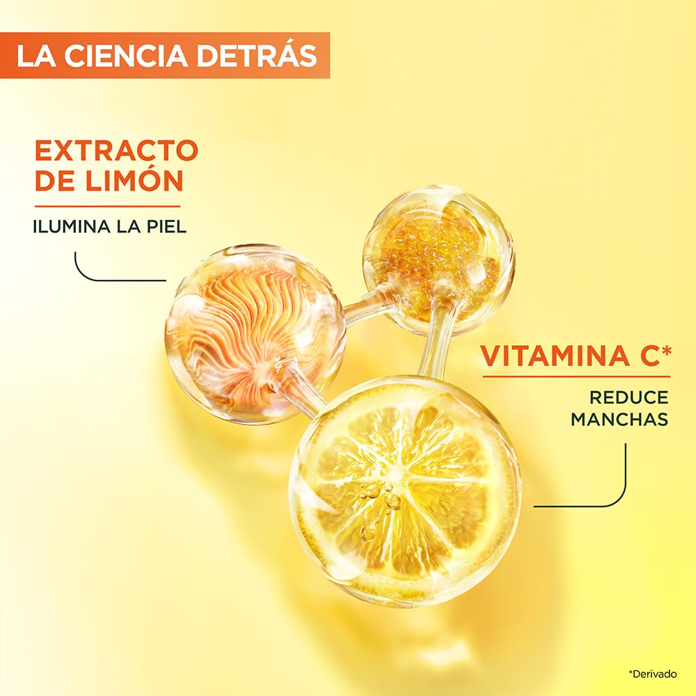 Garnier Gel Limpiador Facial Tono Uniforme con Vitamina C Express Aclara 150ml, 170 grams, 150 mililitro, 1