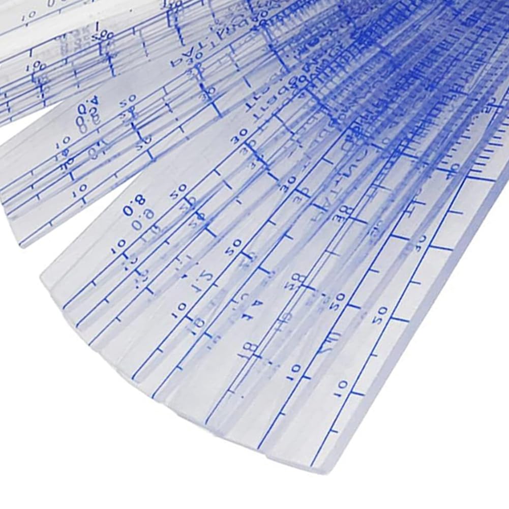 ecaqlin Calibra de Espesores de Plástico, Herramienta Métrica de Medición de Espacios de 0,05 mm A 3 Mm, 21 Hojas