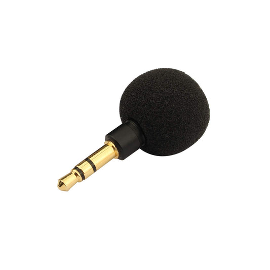Mini Micrófono Estéreo Plug and Play Compatible con Teléfonos Móviles Negro de 3,5 mm para Grabación con Cancelación de Ruido