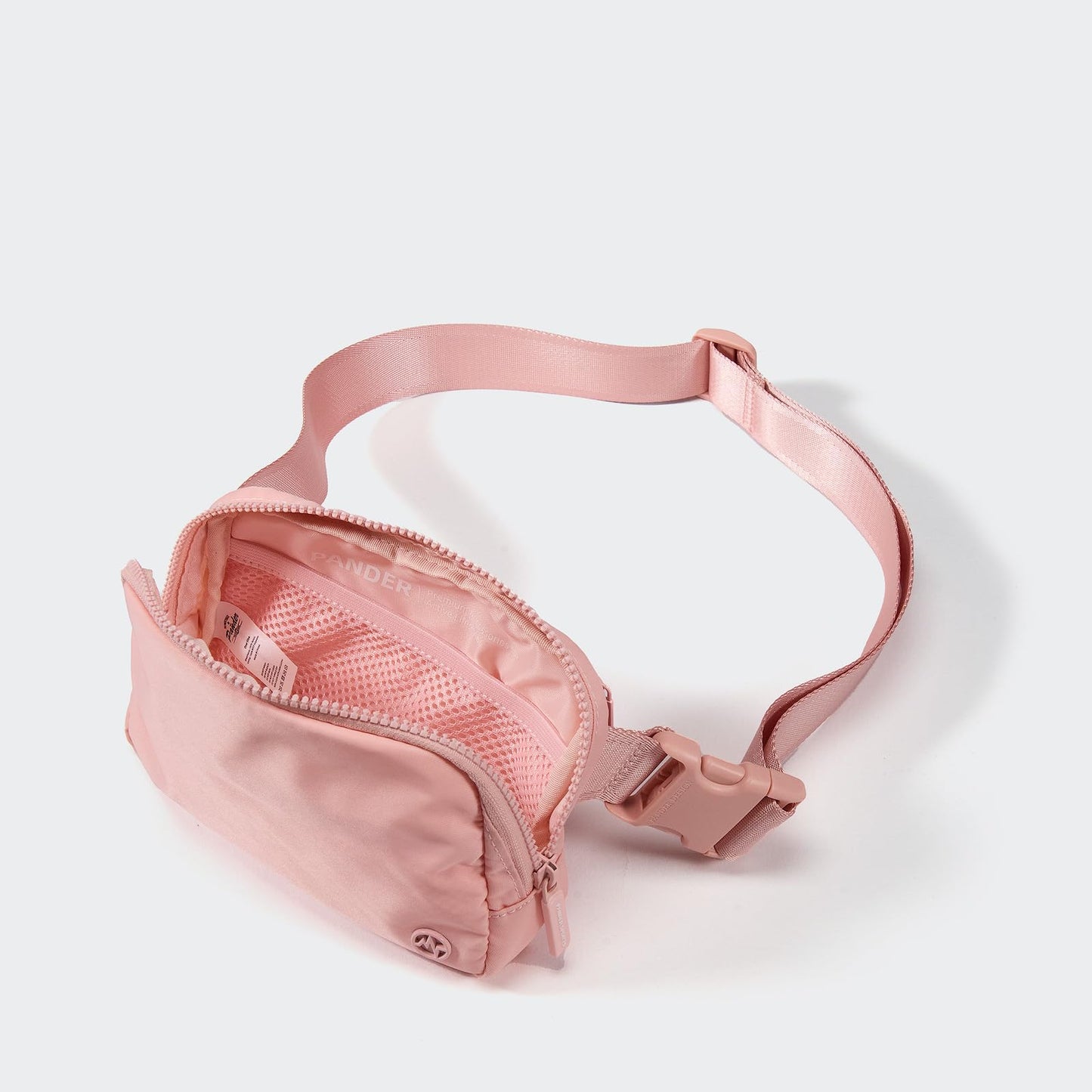 Riñonera Pander Rosa Mono de Nailon con Doble Cierre