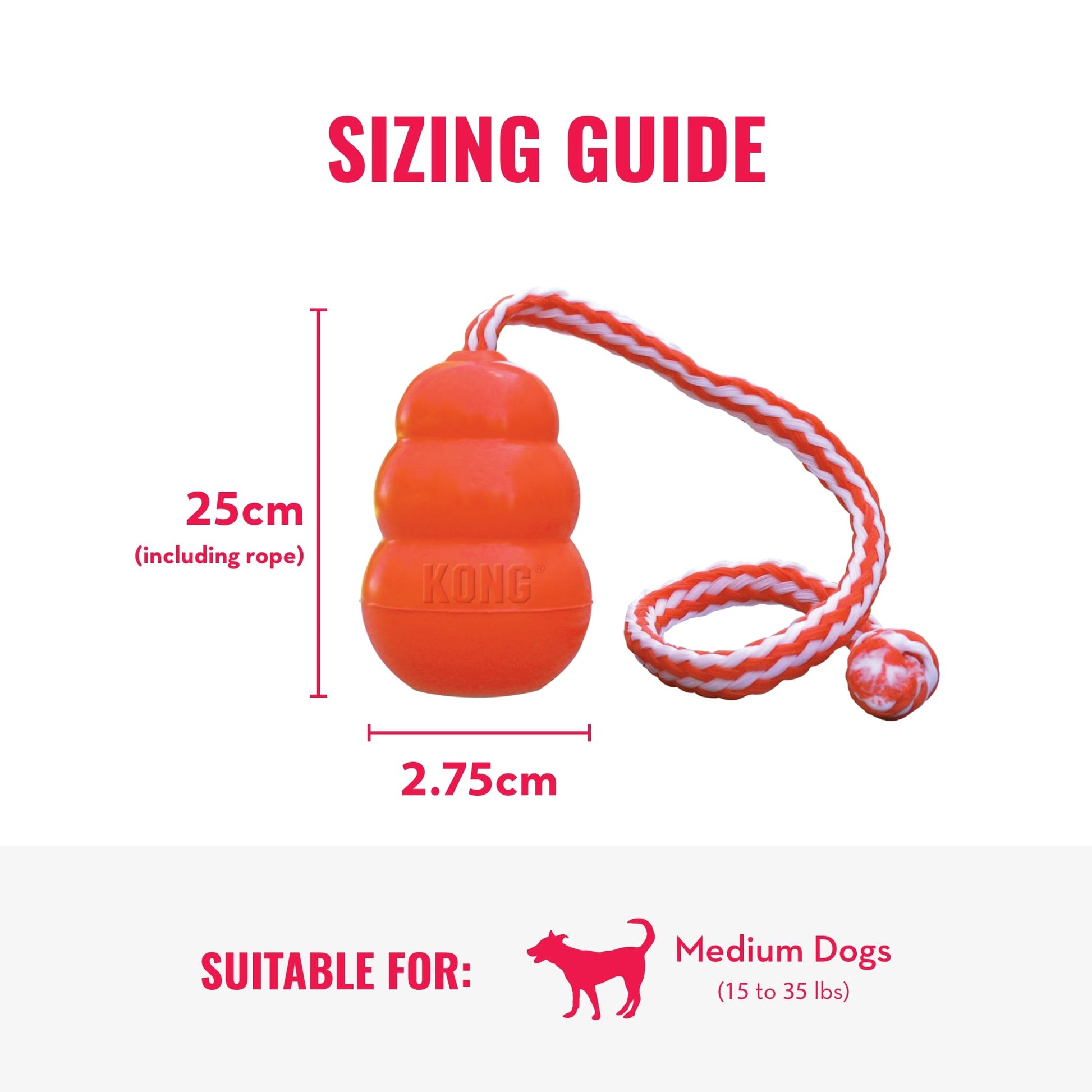 Kong Interactive Aqua Toy, Color Naranja, Mediano