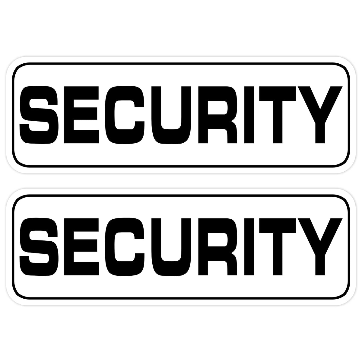 Señal Magnética Rover Patrol Security Blanca de 11 x 6 Pulgadas para Vehículos y Camiones