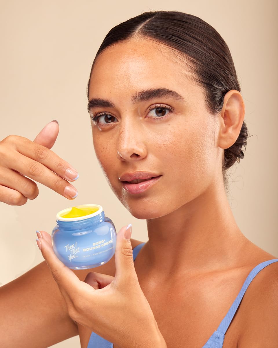 Then I Met You- Bong² Bounce Cream, crema hidratante ligera en gel con efecto barrera y extracto de hallabong, ácidos grasos omega 3