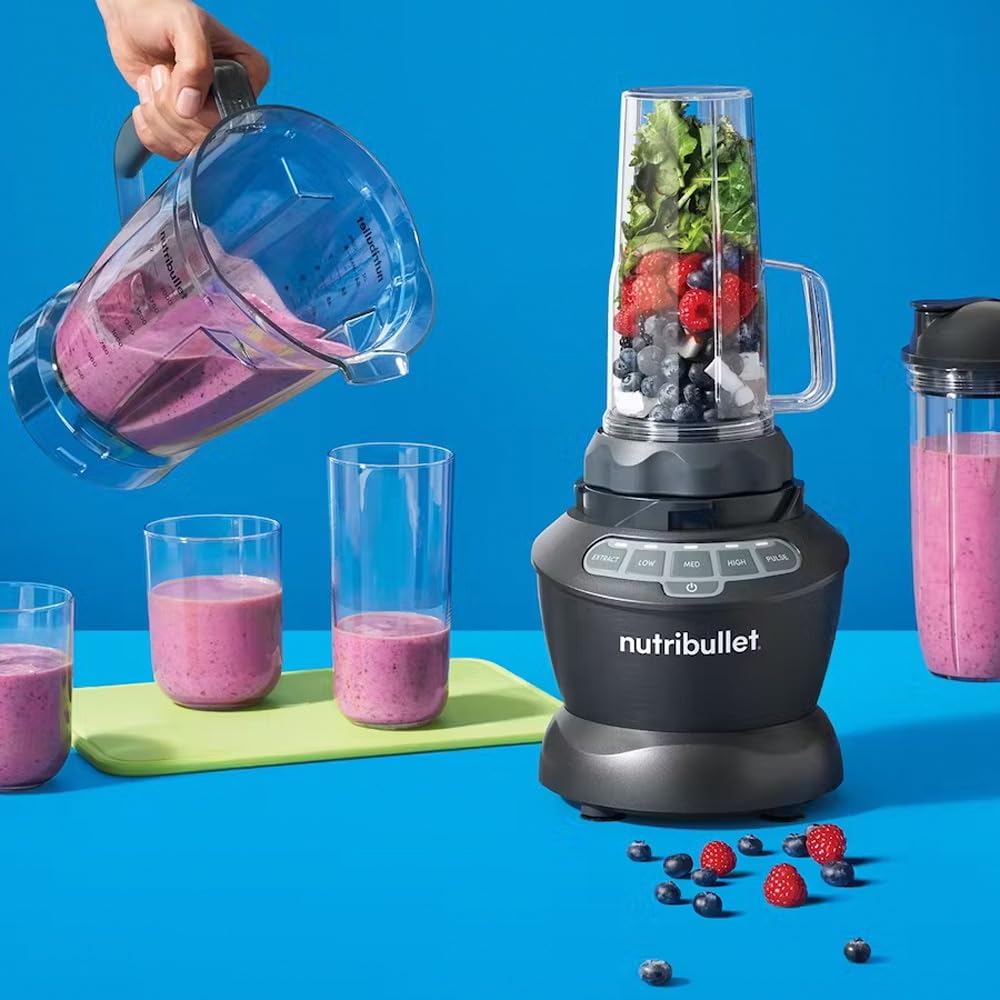 Licuadora Nutribullet 1200W Gris Oscuro 64oz Renovada
