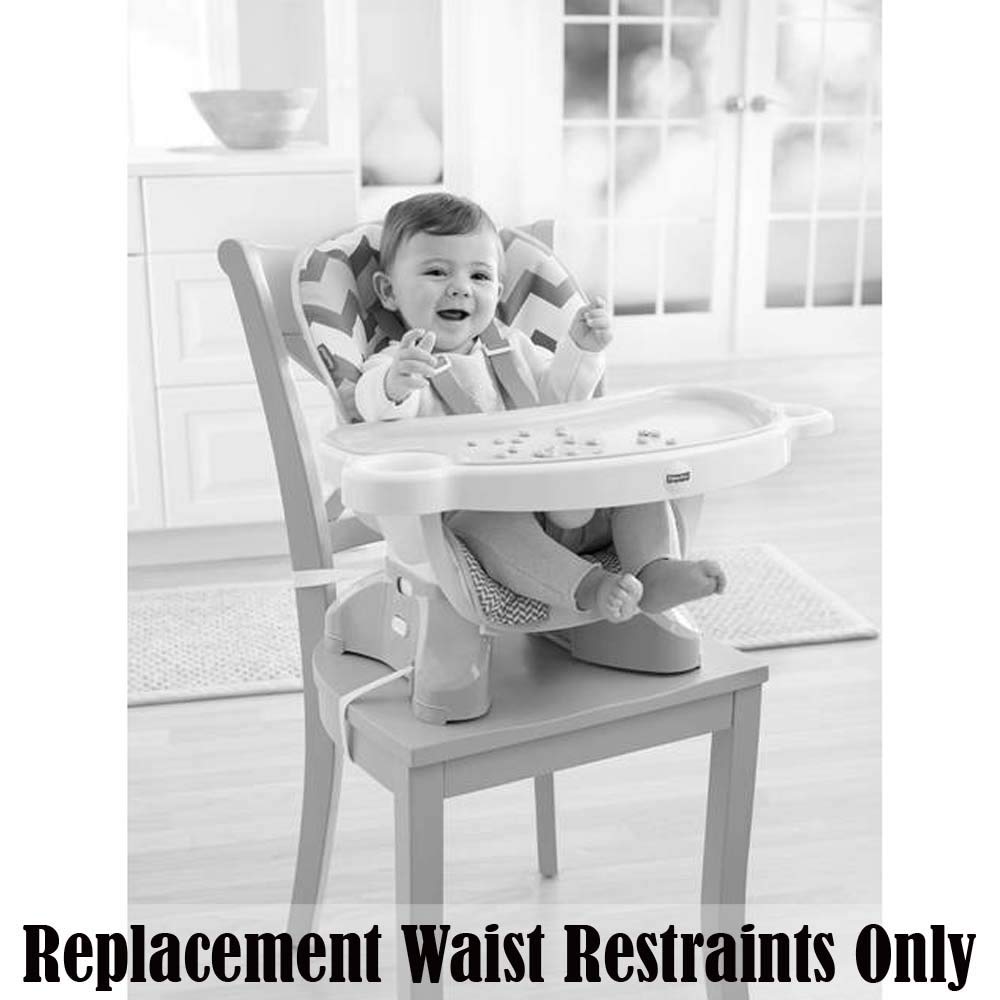 (DLG99 GRAY SS STRAPS) - Fisher Price Space Saver High Chair Replacement (DLG99 grey SPACE SAVER STRAPS)