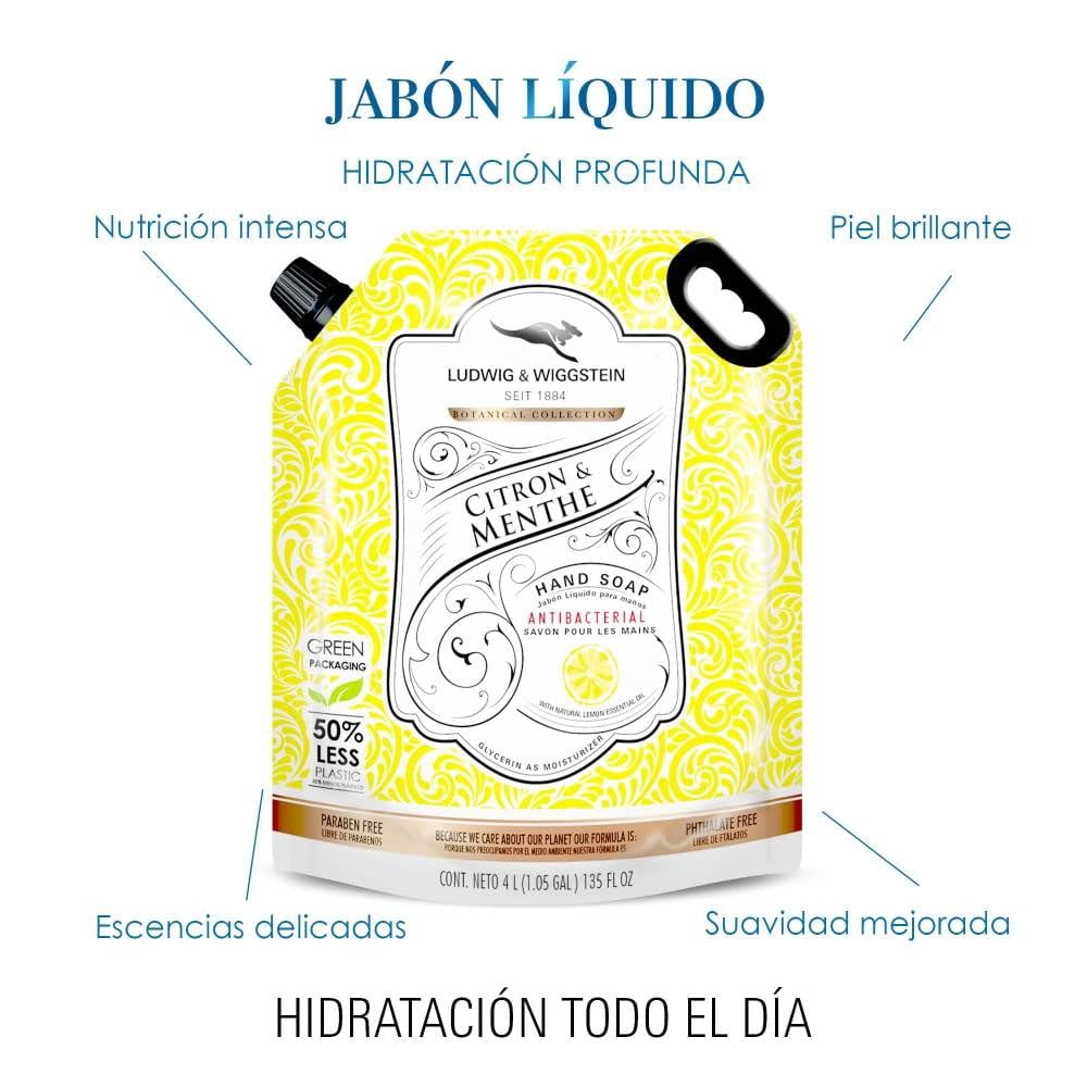 Jabón Liquido Citron & Menthe Ludwig & Wiggstein 4L