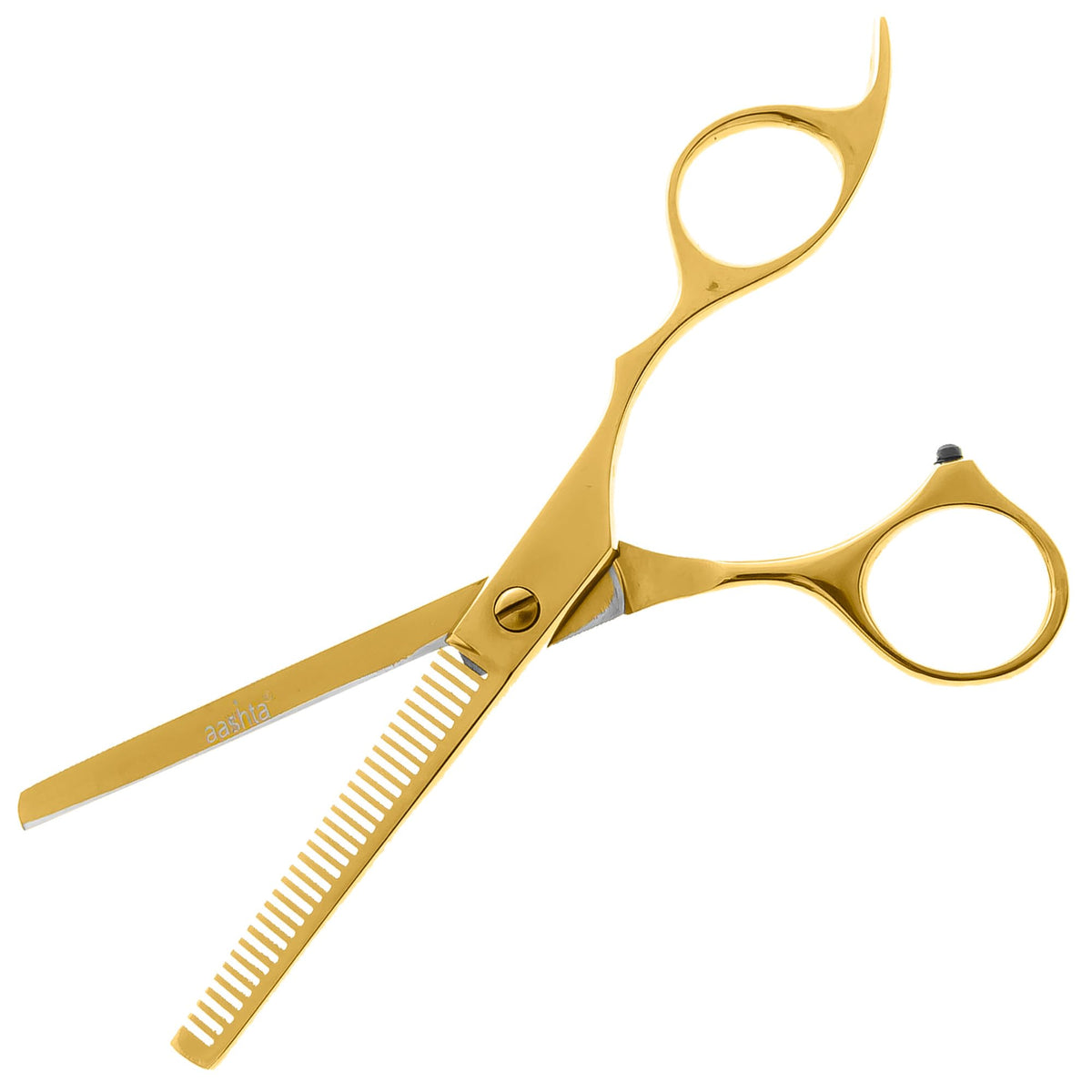 Estuche De Tijeras Para Estilista Barber Peluquero Aashta 6" (Dorado)