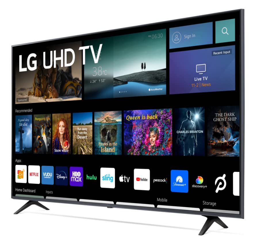 LG Television de 50" Class 4K (2160p) Smart LED TV con 2 Entradas HDMI, Compatible con Netflix, Disney+, Youtube, Google Assistant and Alexa (50UQ7070ZUE) (Reacondicionado)