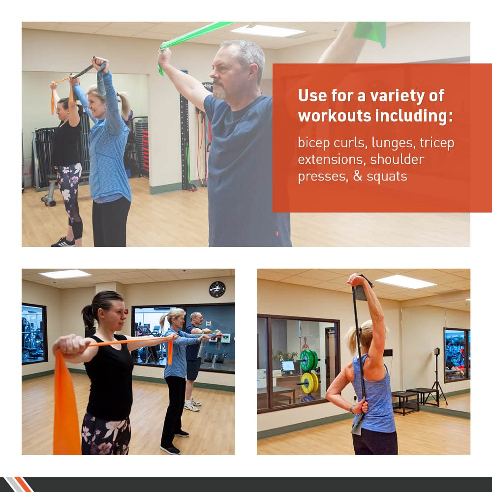 Body Sport Bandas de Ejercicio – Bandas de Resistencia en 50 yd. Rollos para Fitness, Estiramiento o Terapia física, Resistencia extrapesada, Púrpura