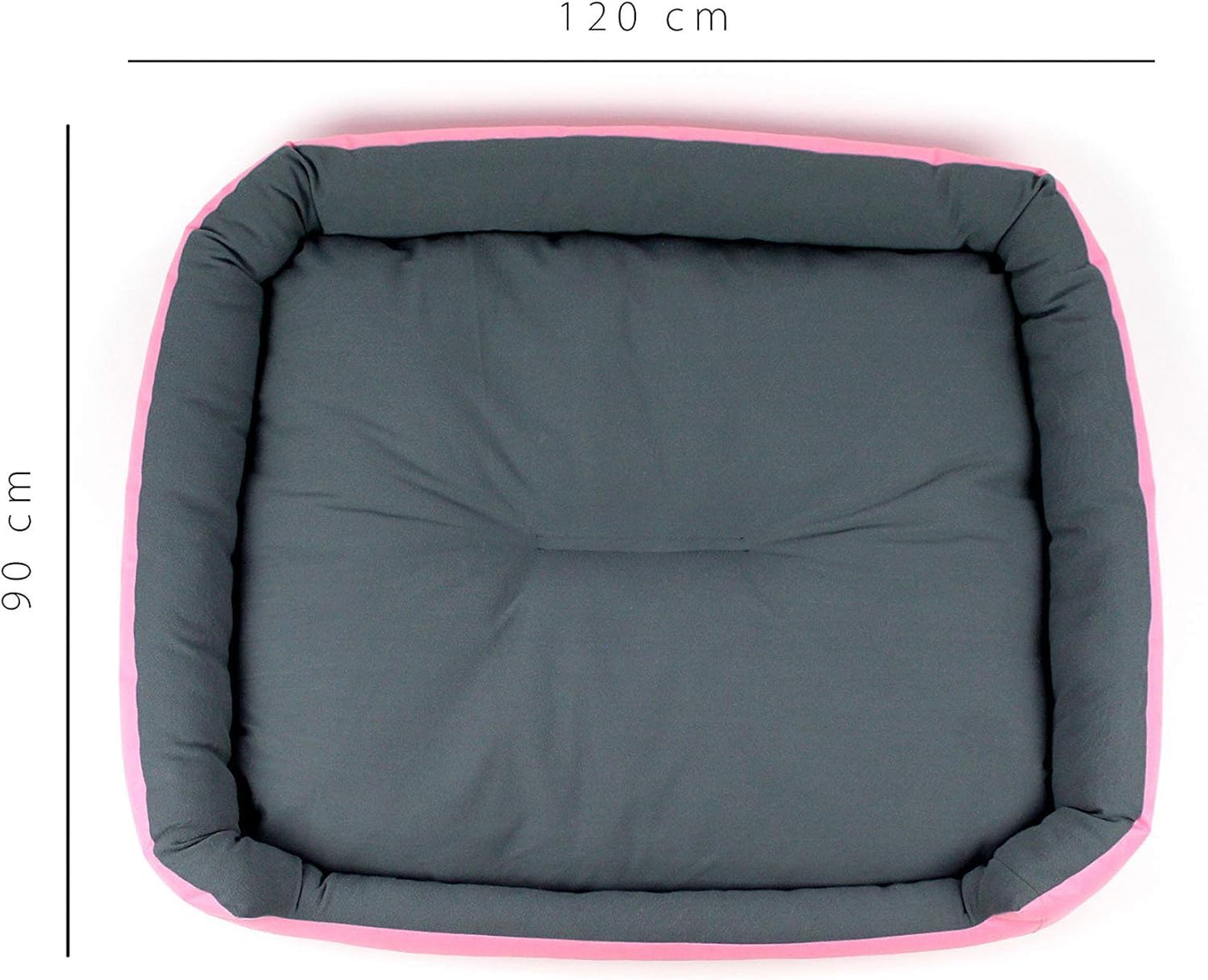 Cama para Perro Pets Apparel Hills Rosa Gris Resistente y Confortable XXL