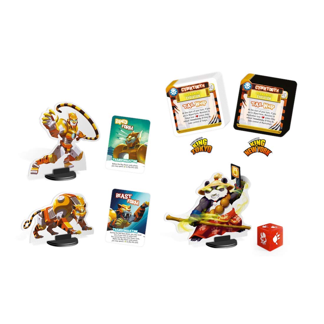 IELLO: Monster Pack #4 Cybertooth, trae un Nuevo mecánico de Juego, Compatible con Todos los Monstruos existentes, de 2 a 6 Jugadores, a Partir de 8 años