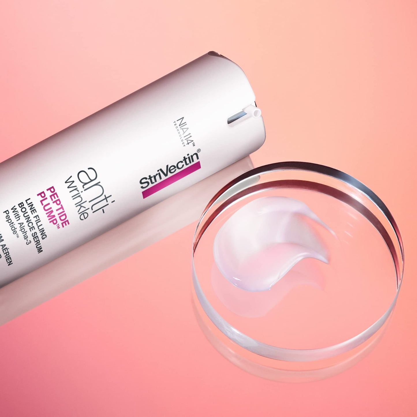 Serum with Anti-Wrinkle Peptides for Women - Firms and Plumps Skin - 1 oz