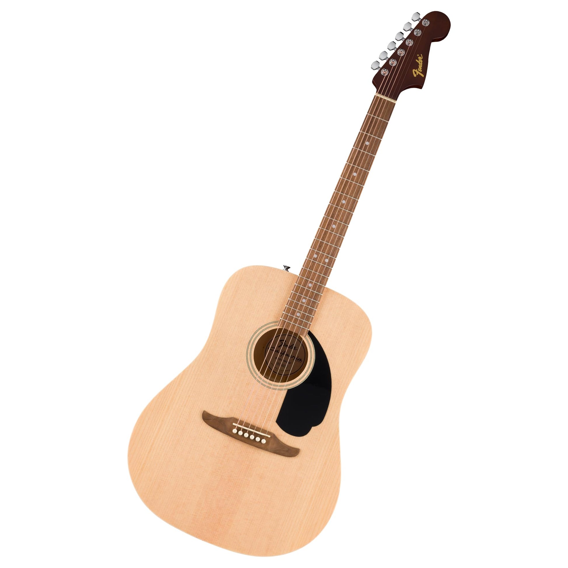 Fender Guitarra Acústica California Debut Redondo™, Spruce Top, Black Pickguard, Natural