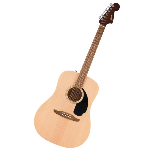 Fender Guitarra Acústica California Debut Redondo™, Spruce Top, Black Pickguard, Natural