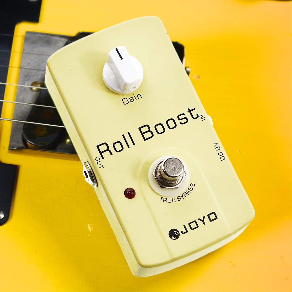 JOYO Boost Pedal Classic Circuitry de hasta 35 dB Clean and Clear Boost para efecto guitarra eléctrica – True Bypass (Roll Boost JF-38)