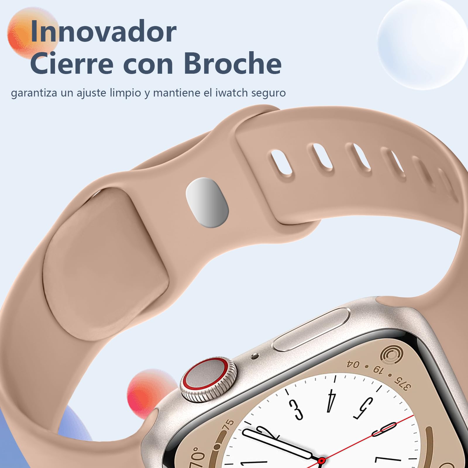 GEAK 6 Piezas Correas Compatible con Correa Apple Watch 38mm 40mm 41mm 42mm 44mm 45mm 46mm 49mm, Correa de Silicona Suave para Apple Watch Ultra 2 iWatch Series 10 9 8 7 6 SE 5 4 3 2 1 Ultra
