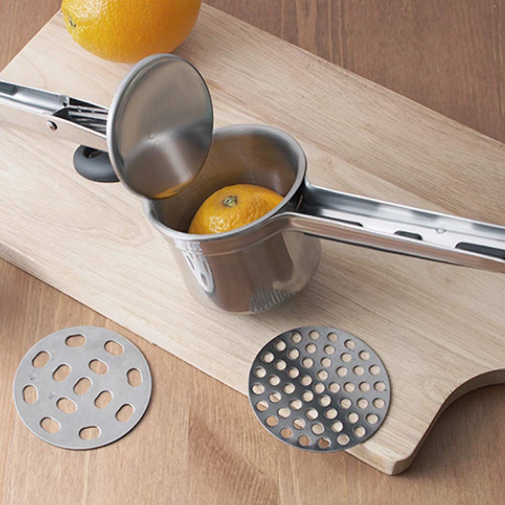 Picadora Manual de Alimentos Acero Inoxidable Herramienta Desmontable para Tomates y Zanahorias