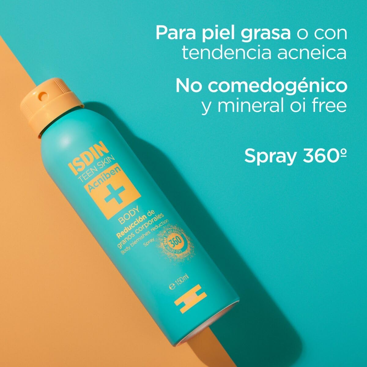ISDIN Acniben Spray Corporal de Secado Rápido para la Reducción de Granos Corporales - 1 x 150 ml
