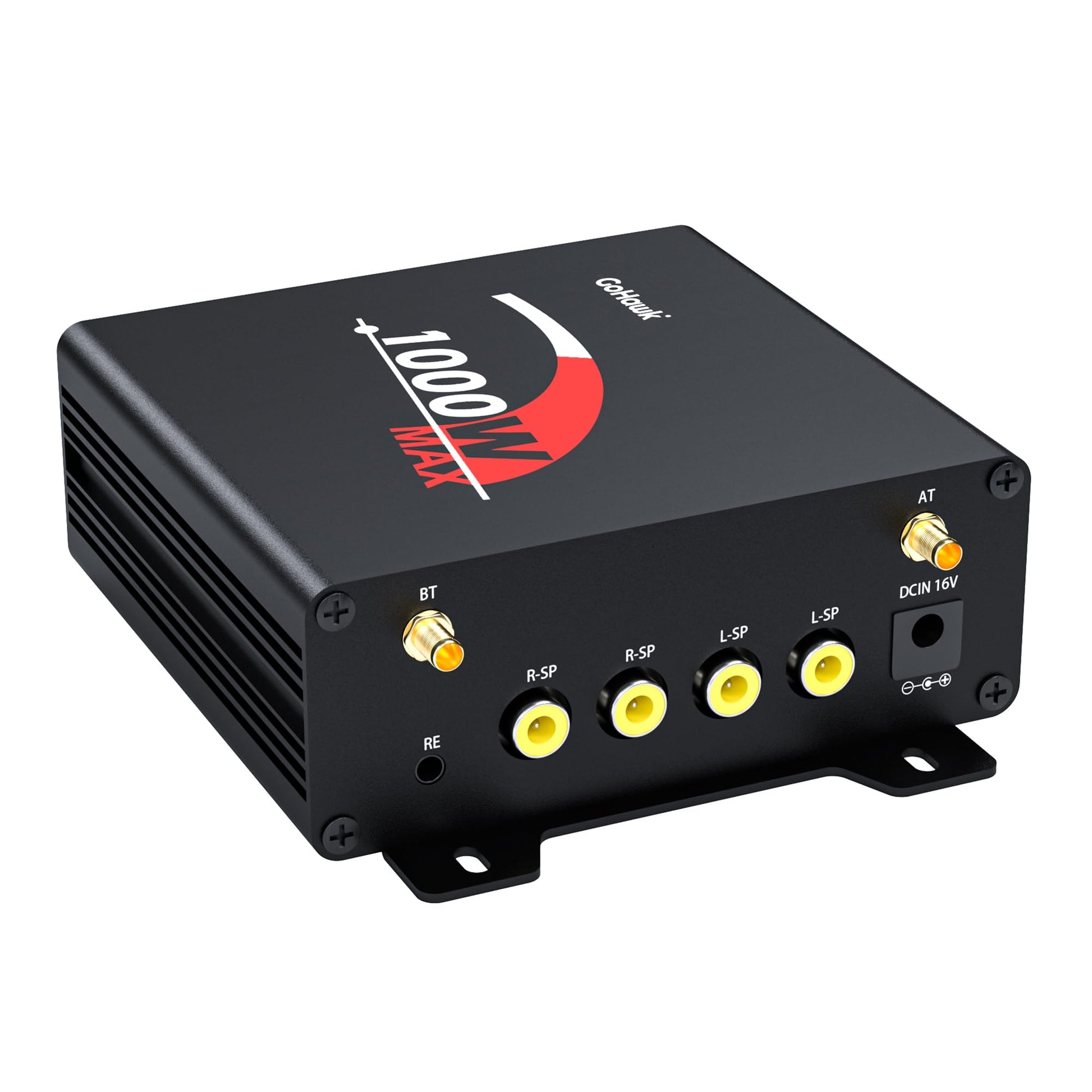 GoHawk Amplificador estéreo Bluetooth de 4 canales con radio AUX USB SD para TJ4-Q TN4-Q TS5-Q Harley Touring motocicleta ATV UTV RZR Polaris Can-Am Wildcat