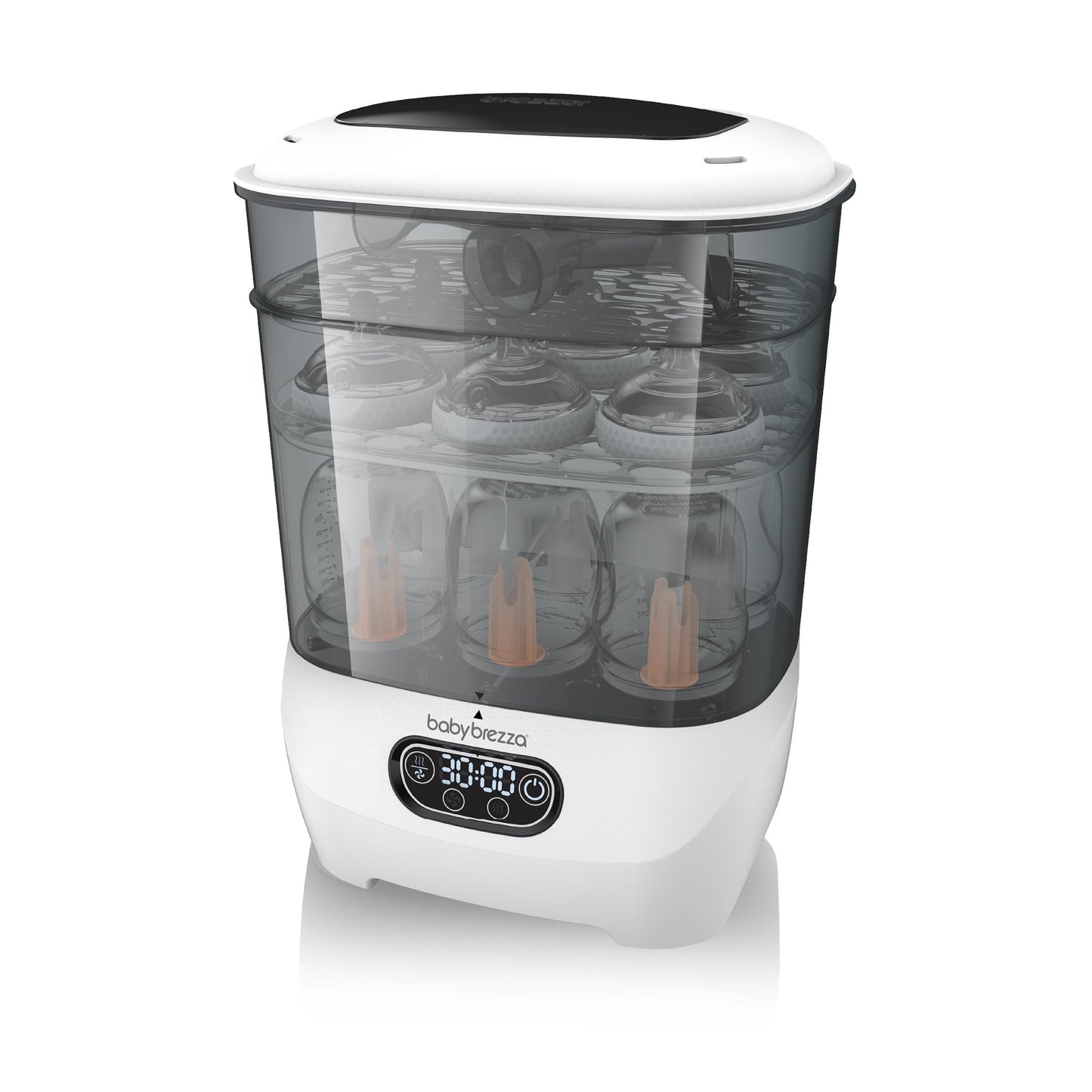 Baby Brezza - Esterilizador y secador de biberones de bebé avanzado - Máquina eléctrica de esterilización a vapor - Esterilización universal para todas las botellas: plástico + vidrio + chupetes +