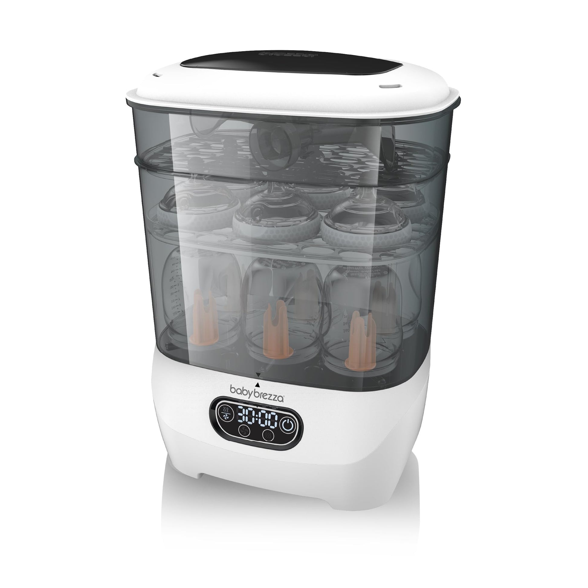 Baby Brezza - Esterilizador y secador de biberones de bebé avanzado - Máquina eléctrica de esterilización a vapor - Esterilización universal para todas las botellas: plástico + vidrio + chupetes +