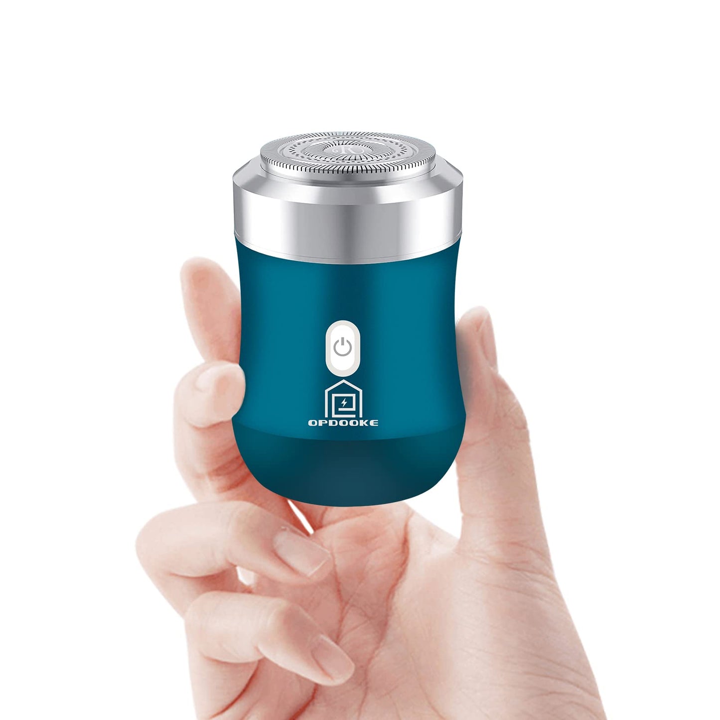 Maquinilla de Afeitar Eléctrica Opdooke Mini Plata con Duración de Batería de 30 Días para Hombre y Mujer