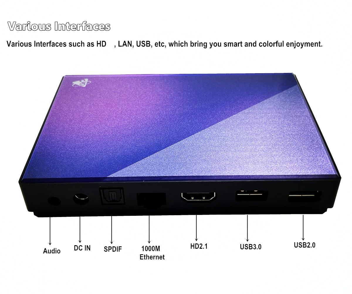 SHYSKY H96 MAX M9 TV Box Android 14,0 RK3576 8GB RAM 128GB ROM WiFi6 1000M LAN BT5.4 USB3.0 Soporte AV1 4K 60fps H.265 HDR TV Box