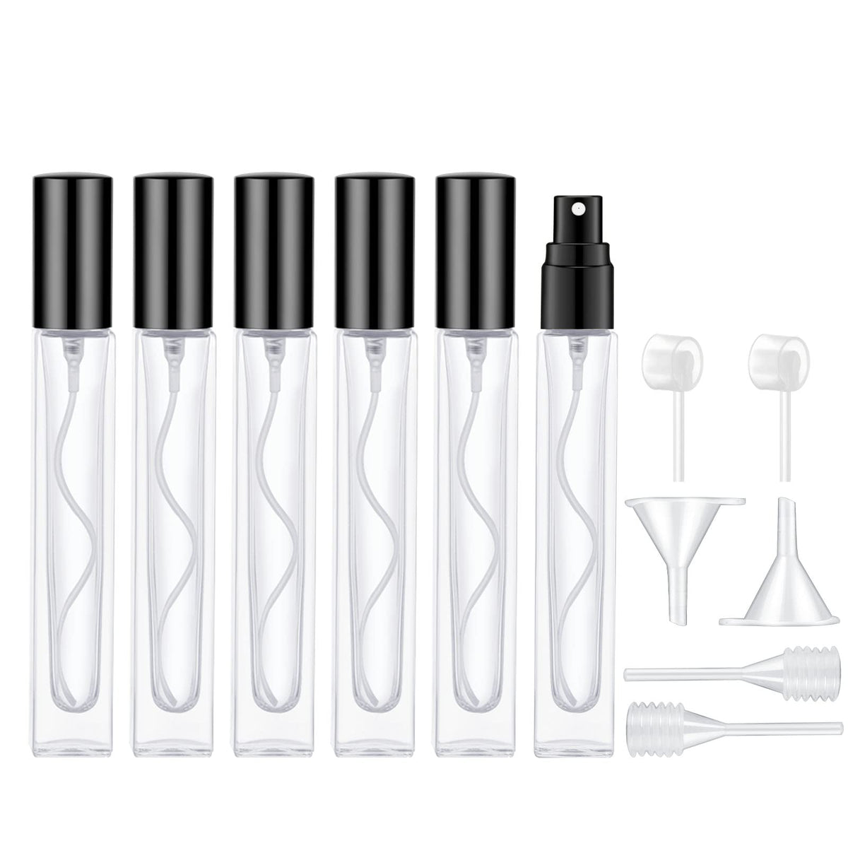Atomizador de perfume de vidrio, Negro
