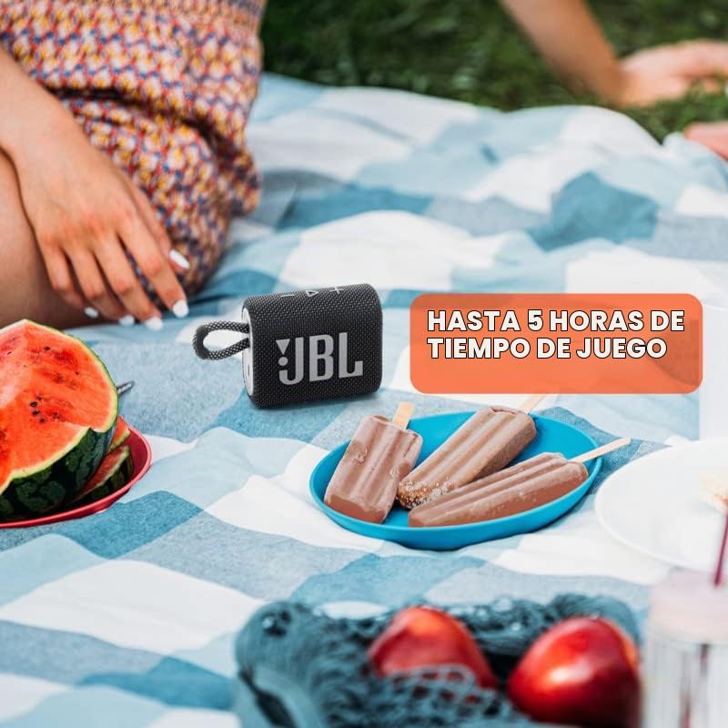 Bocina Portátil JBL Go 3 Roja Reacondicionada Resistente al Agua IP67