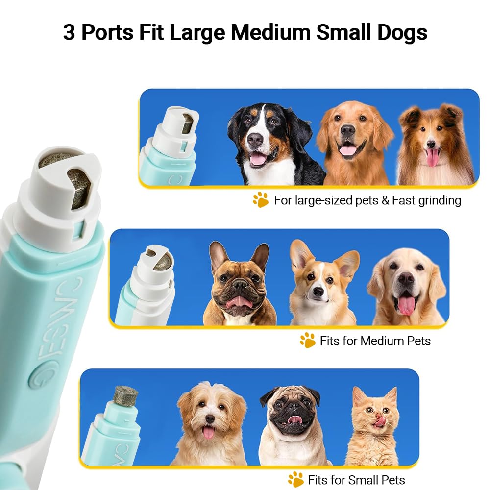 JESWO 2 en 1 Cepillo para Perro y Gato con Cortauñas Eléctrico, Autolimpiante Peines Quita Pelo de Mascotas, Limador de Uñas para Gato Sin Dolor Silencioso, Masaje y Peinado de Mascotas